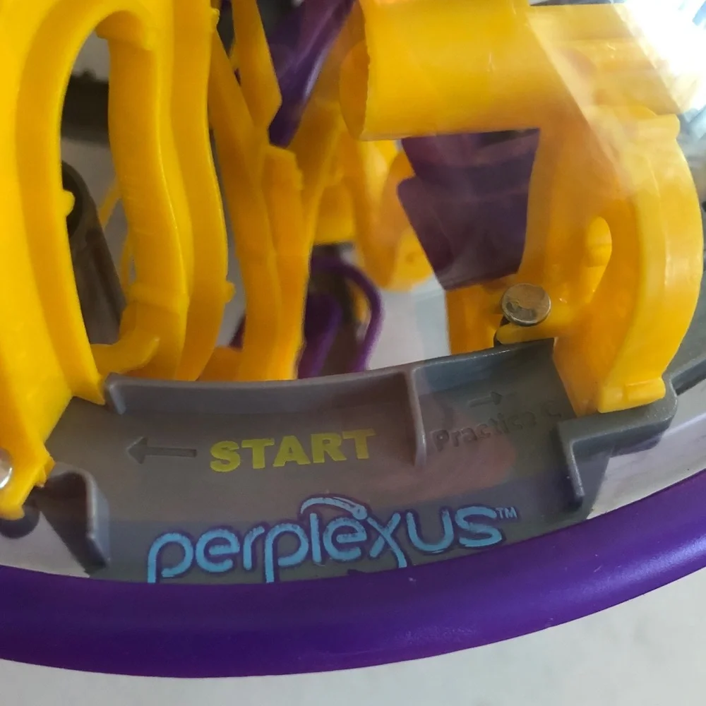 Perplexus Maze Ball Puzzle - Purple/Yellow